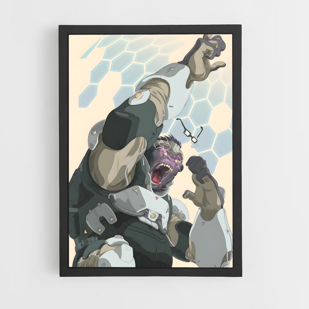 Poster Winston le Héros – affiche Overwatch (vue 2)